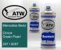 Preview: Mercedes-Benz, Circon Green Pearl, 257 / 6257: 400ml Sprühdose + 400ml Klarlack - Set, von ATW Autoteile West.